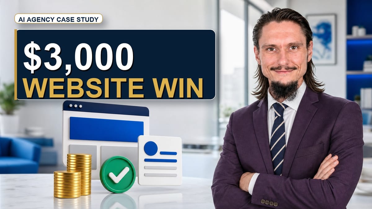 How One AI Agency Owner Turned A Simple Website Offer Into A $3,000 Win